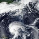 Image captured on 6 September 2022 by the VIIRS instrument aboard the joint NASA/NOAA Suomi NPP satellite, showing storms Earl and Danielle.